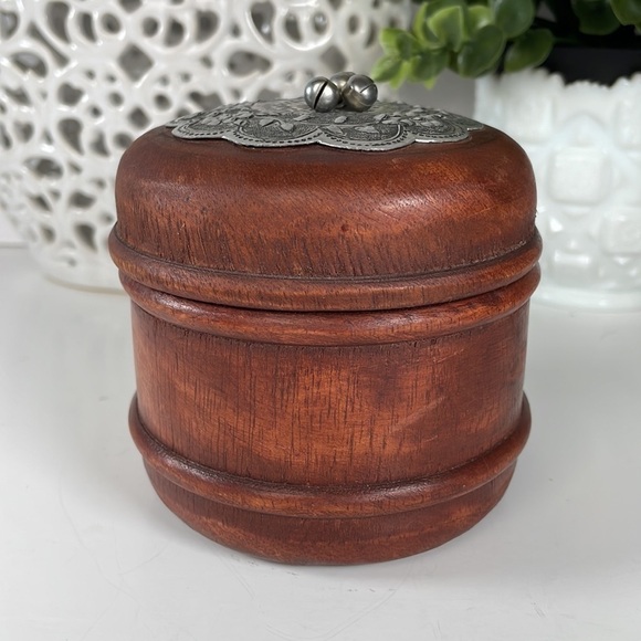 Wooden Trinket Jewelry Box Storage Container - Picture 9 of 9